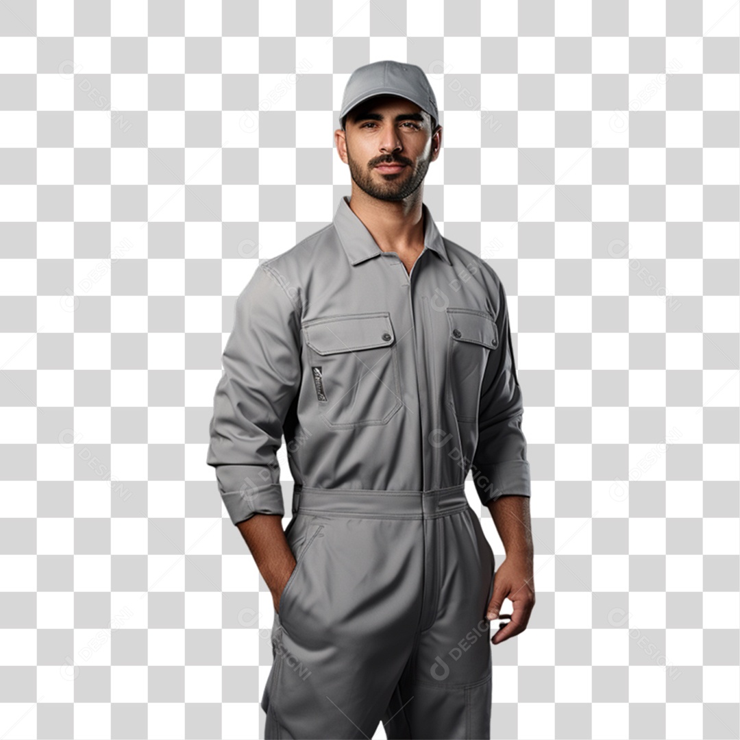 Mecânico de Jaleco Oficina PNG Transparente