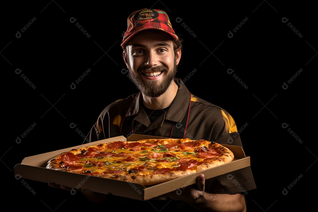 O animado entregador brasileiro