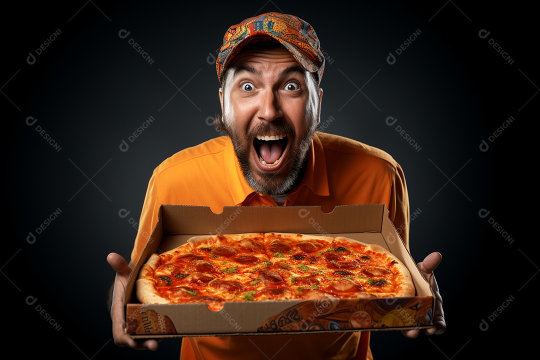 O animado entregador brasileiro