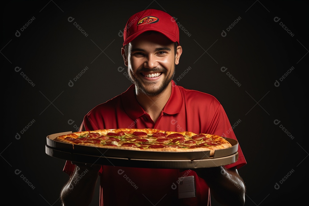 O animado entregador brasileiro