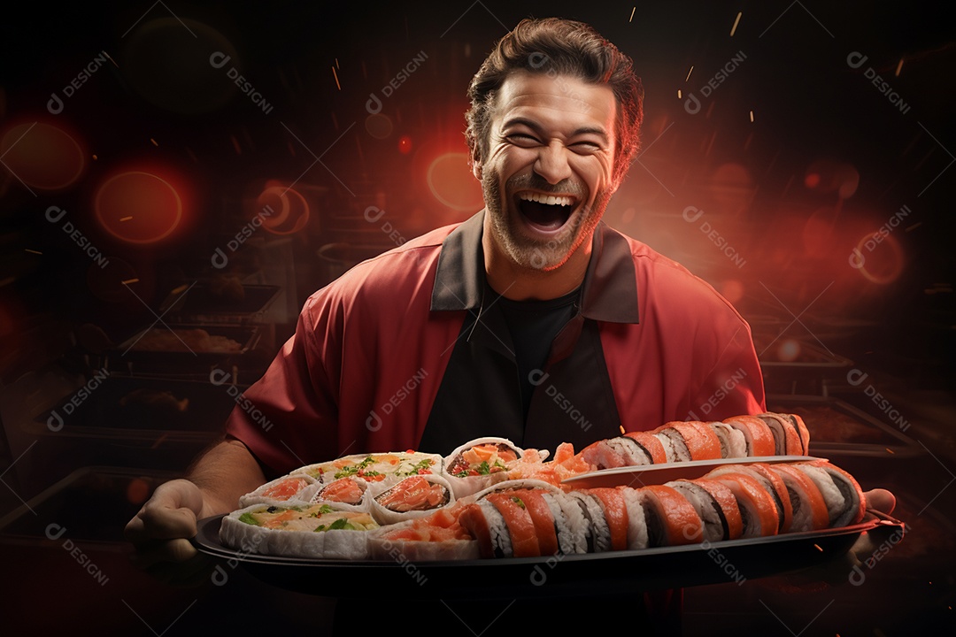 O animado entregador brasileiro