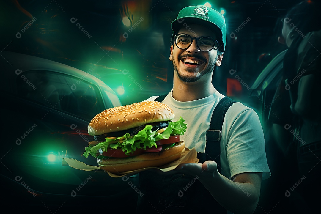 O animado entregador brasileiro