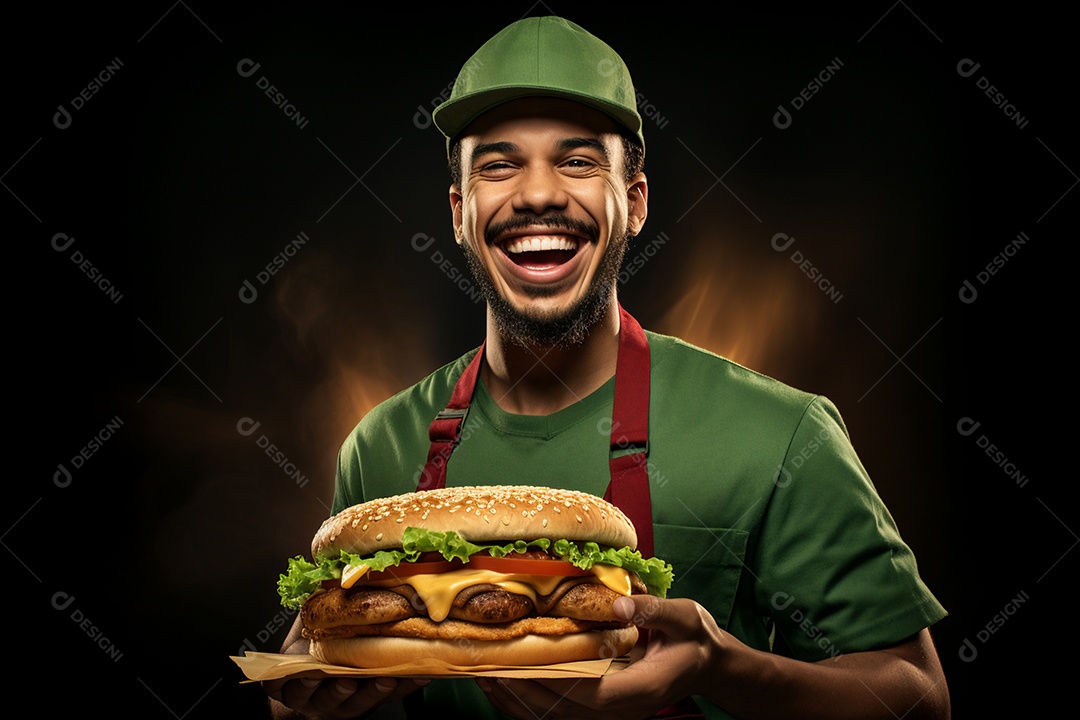 O animado entregador brasileiro