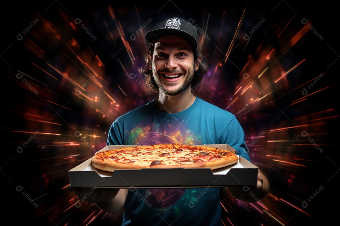 O animado entregador brasileiro