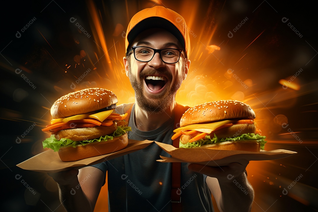 O animado entregador brasileiro