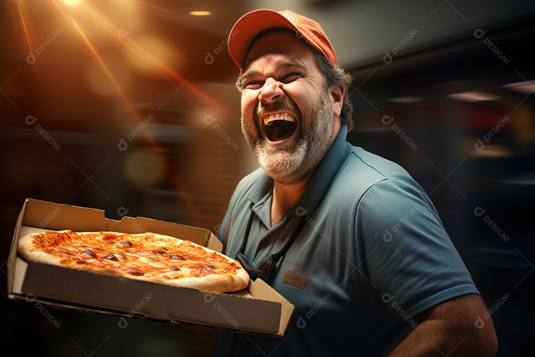 O animado entregador brasileiro