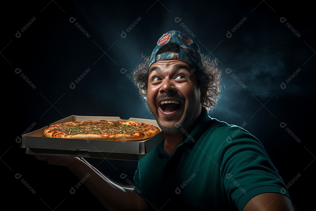 O animado entregador brasileiro