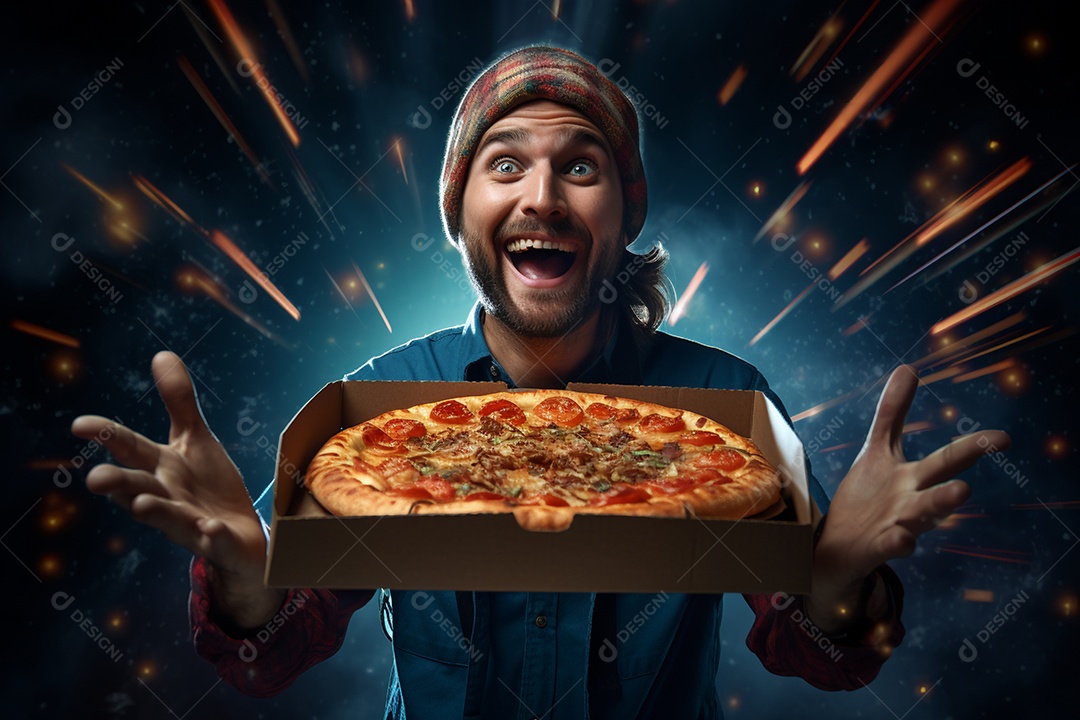 O animado entregador brasileiro