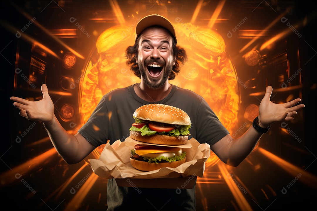 O animado entregador brasileiro