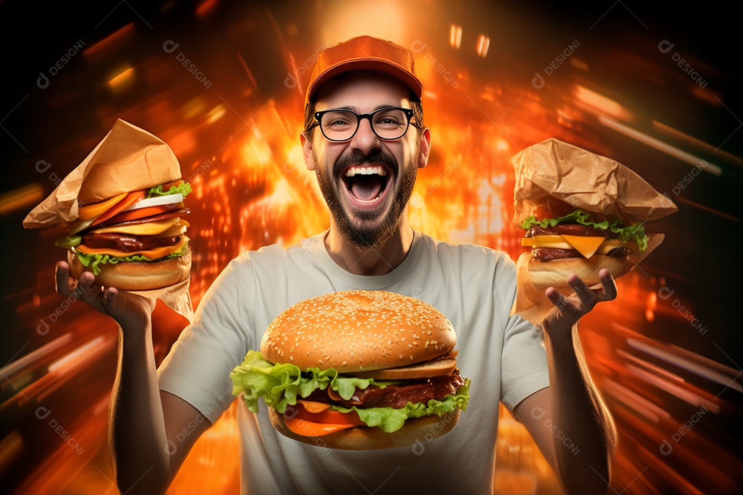 O animado entregador brasileiro