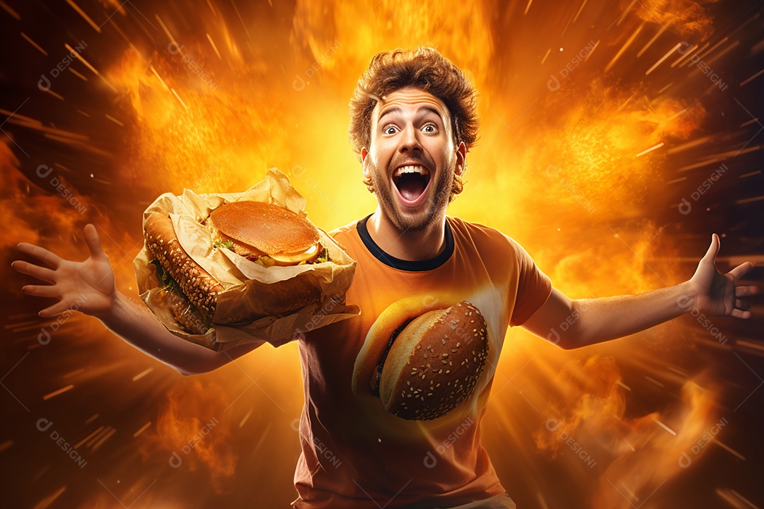 O animado entregador brasileiro