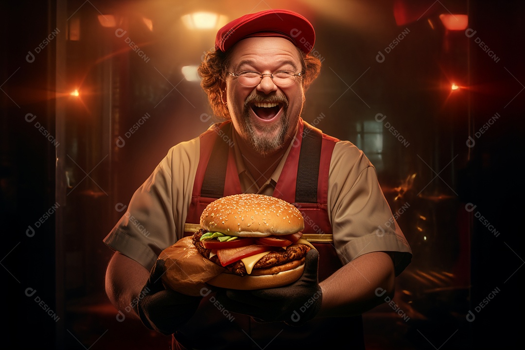 O animado entregador brasileiro