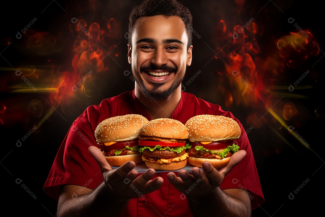 O animado entregador brasileiro