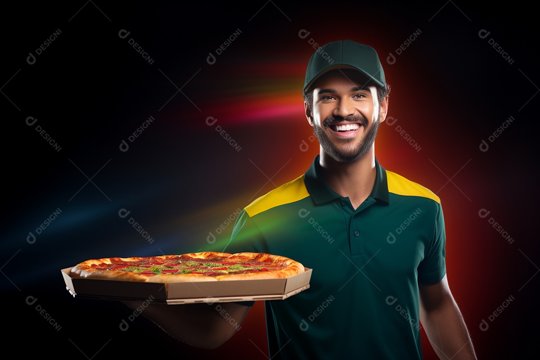 O animado entregador brasileiro