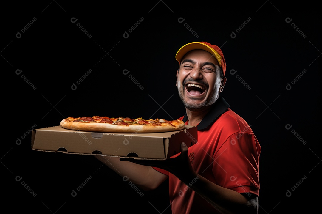 O animado entregador brasileiro