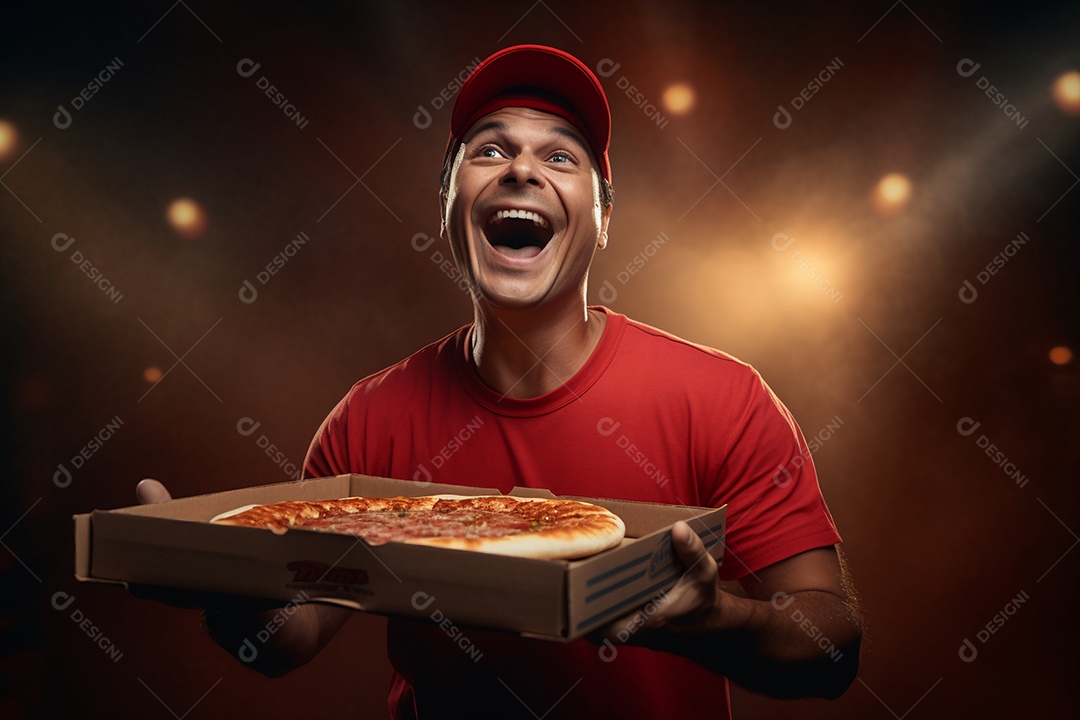 O animado entregador brasileiro