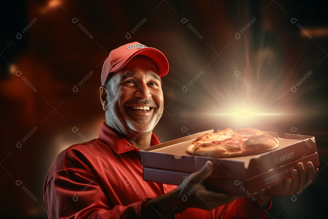 O animado entregador brasileiro