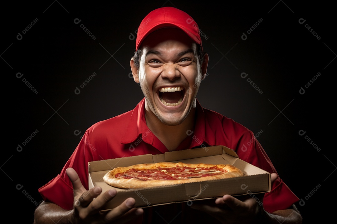 O animado entregador brasileiro