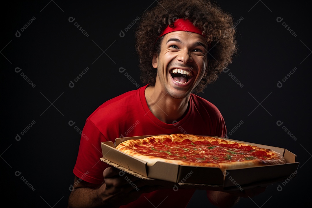 O animado entregador brasileiro