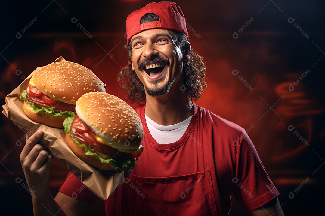 O animado entregador brasileiro