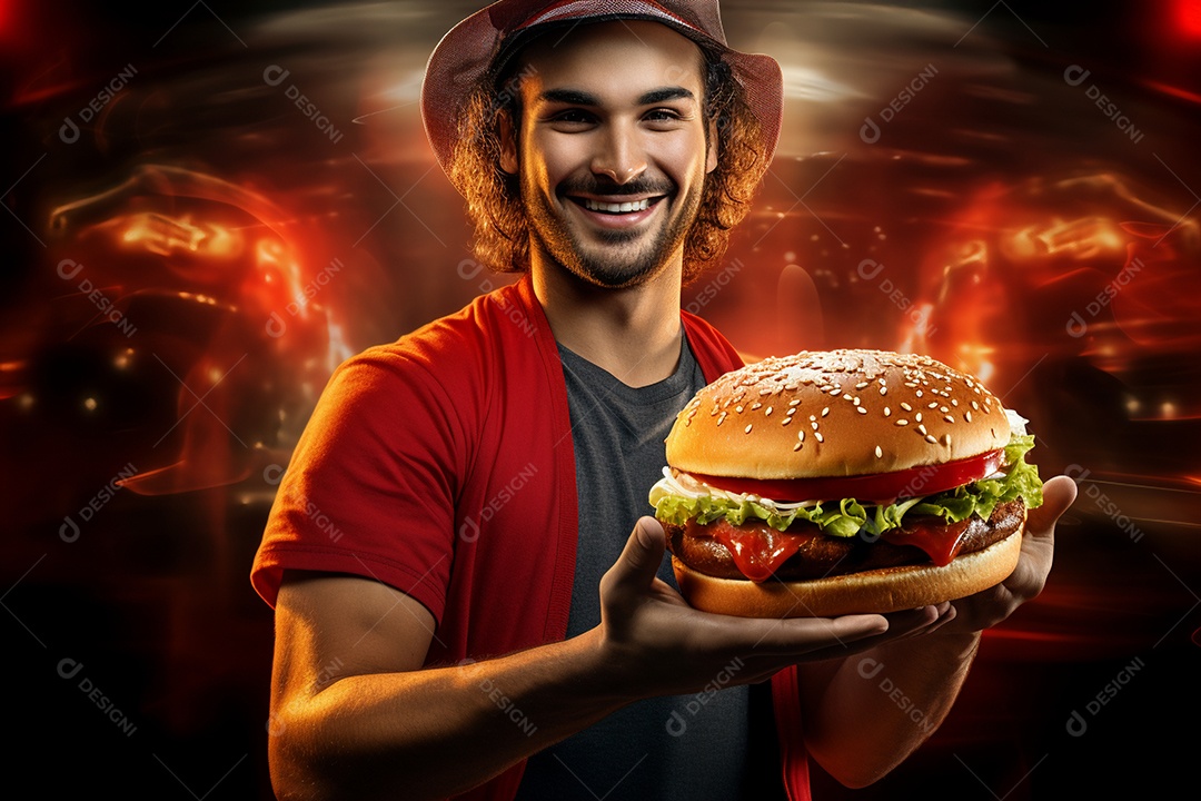 O animado entregador brasileiro