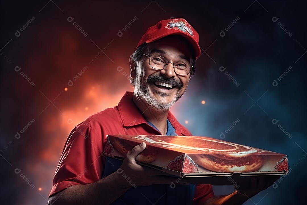 O animado entregador brasileiro