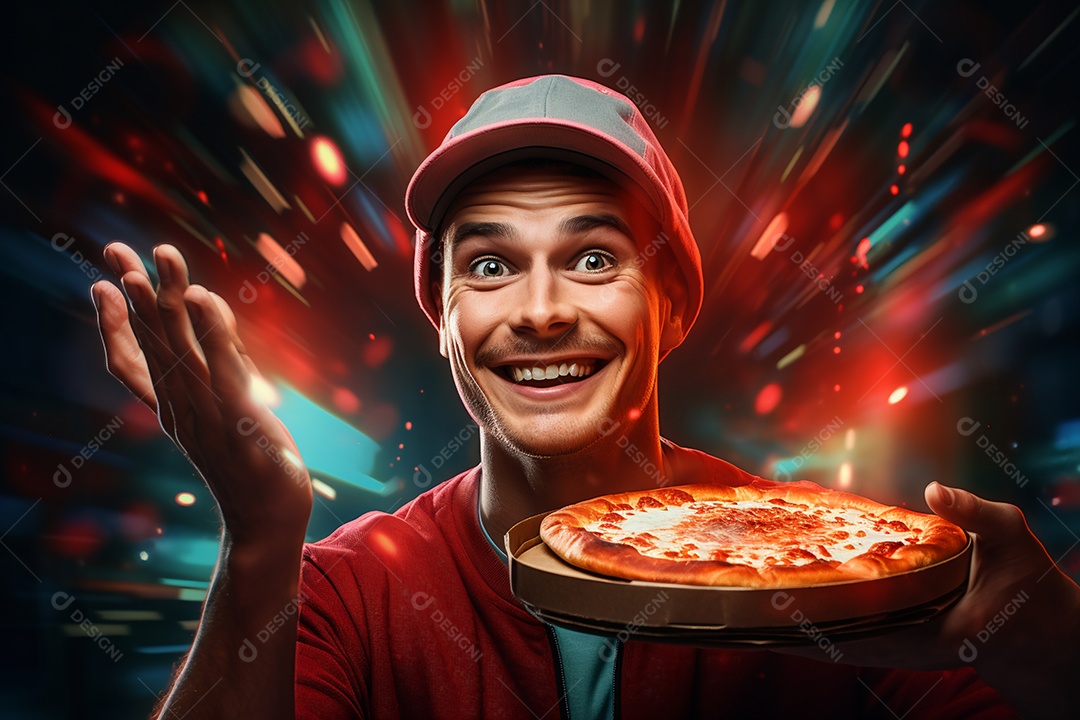 O animado entregador brasileiro