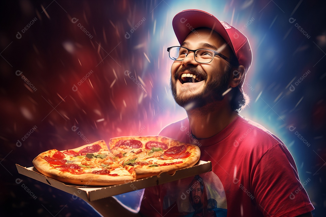 O animado entregador brasileiro