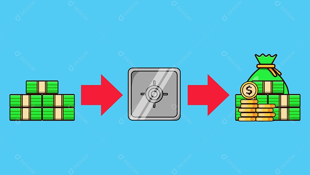 Conceito de Economia Ilustração Vetor EPS