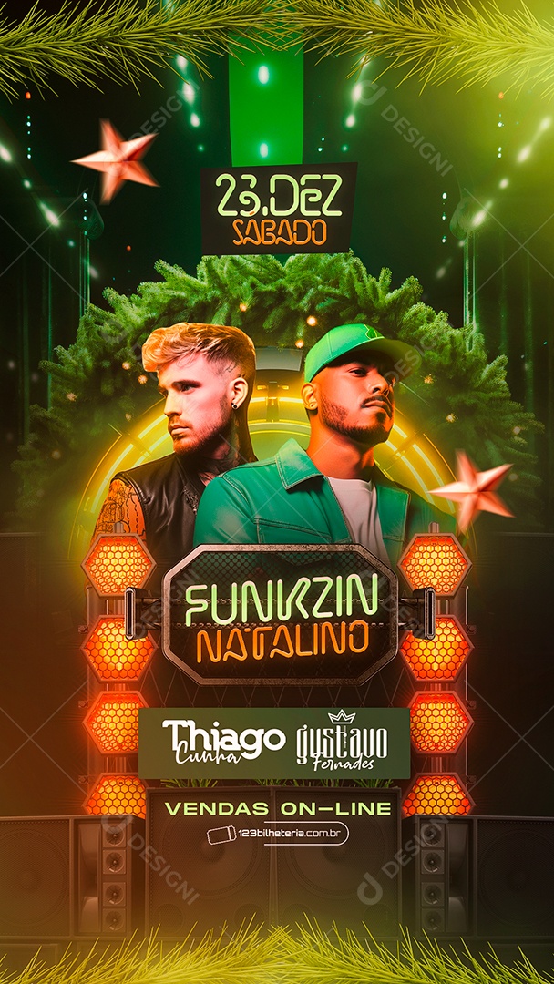 Story Flyer Funkzin Natalino Thiago Cunha Gustavo Fernades Social Media PSD Editável