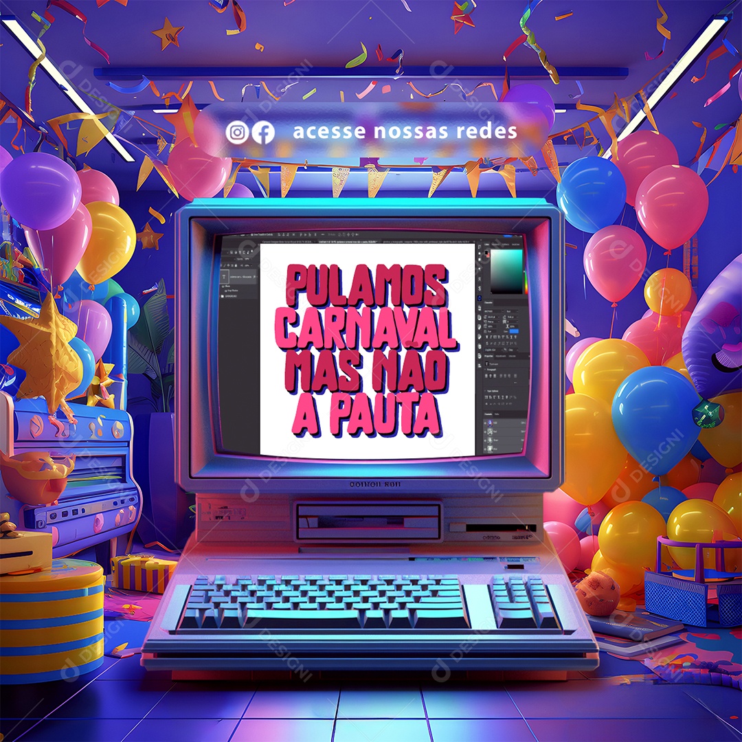 Carnaval Designer Gráfico Pulamos Carnaval Mas Não A Pauta Social Media PSD Editável