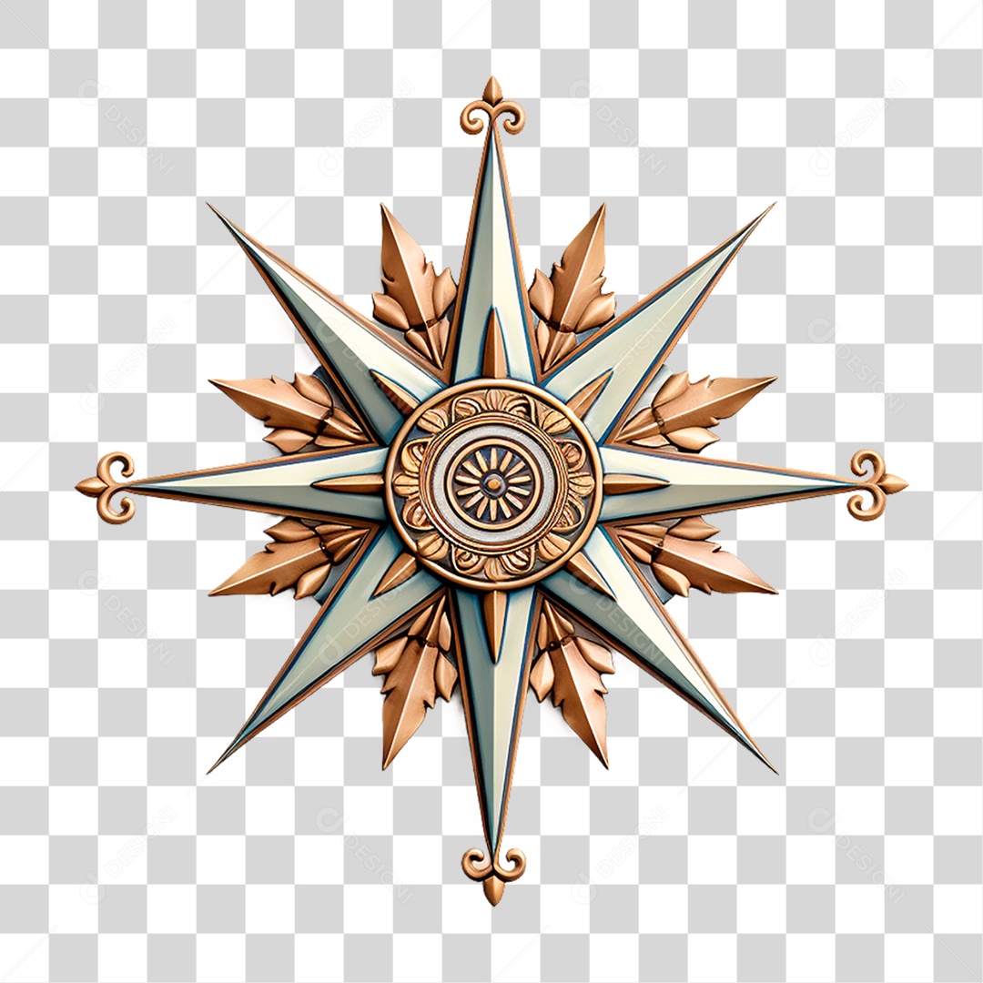 Ornamento De Estrela PNG Transparente