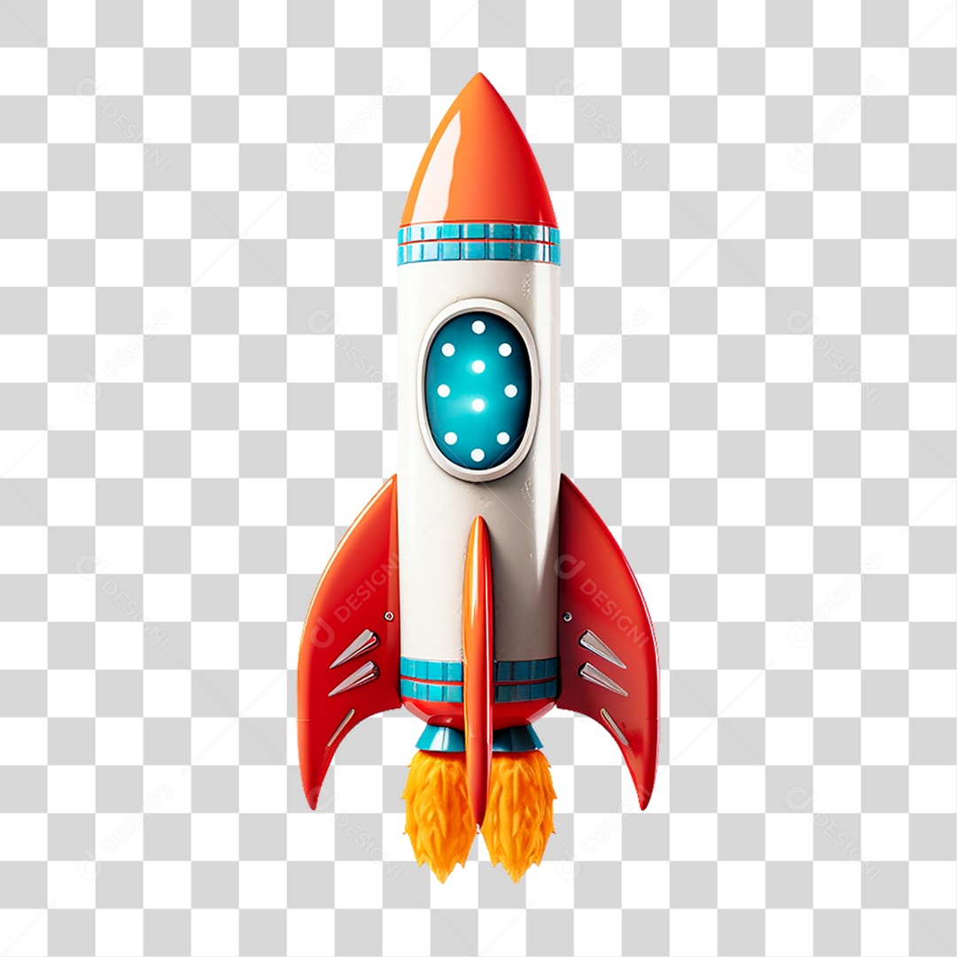 Foguete De Brinquedo PNG Transparente