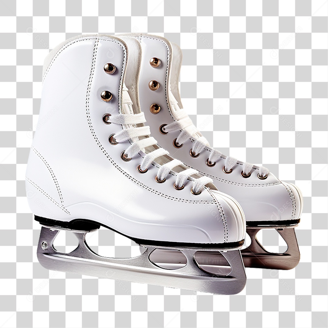 Objeto 3D Patins de Gelo PNG Transparente