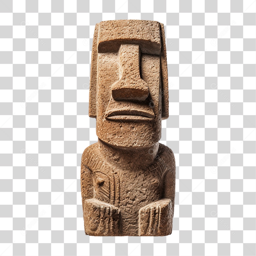 Estátua de Moai PNG Transparente