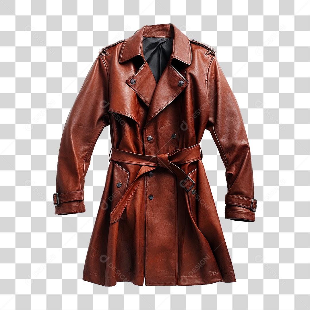 Jaqueta de Couro Moda Masculina PNG Transparente