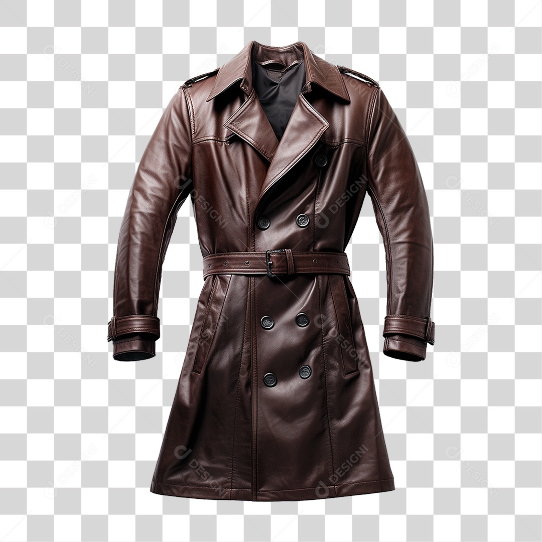 Jaqueta de Couro Moda Masculina PNG Transparente