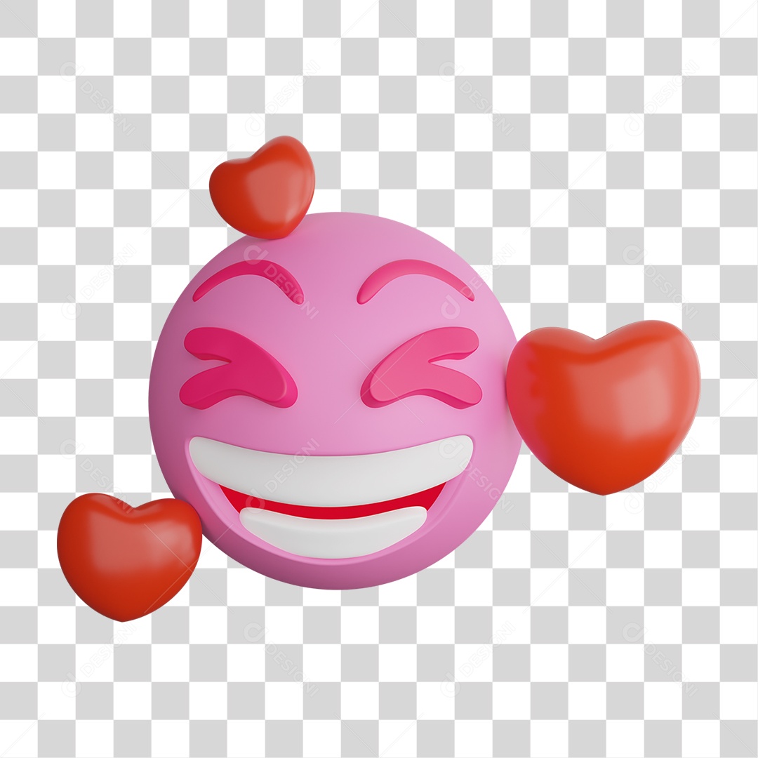 Emoji 3D Gestos Emoções PNG Transparente