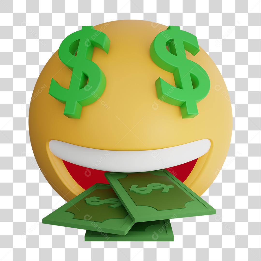Emoji 3D Gestos Emoções PNG Transparente