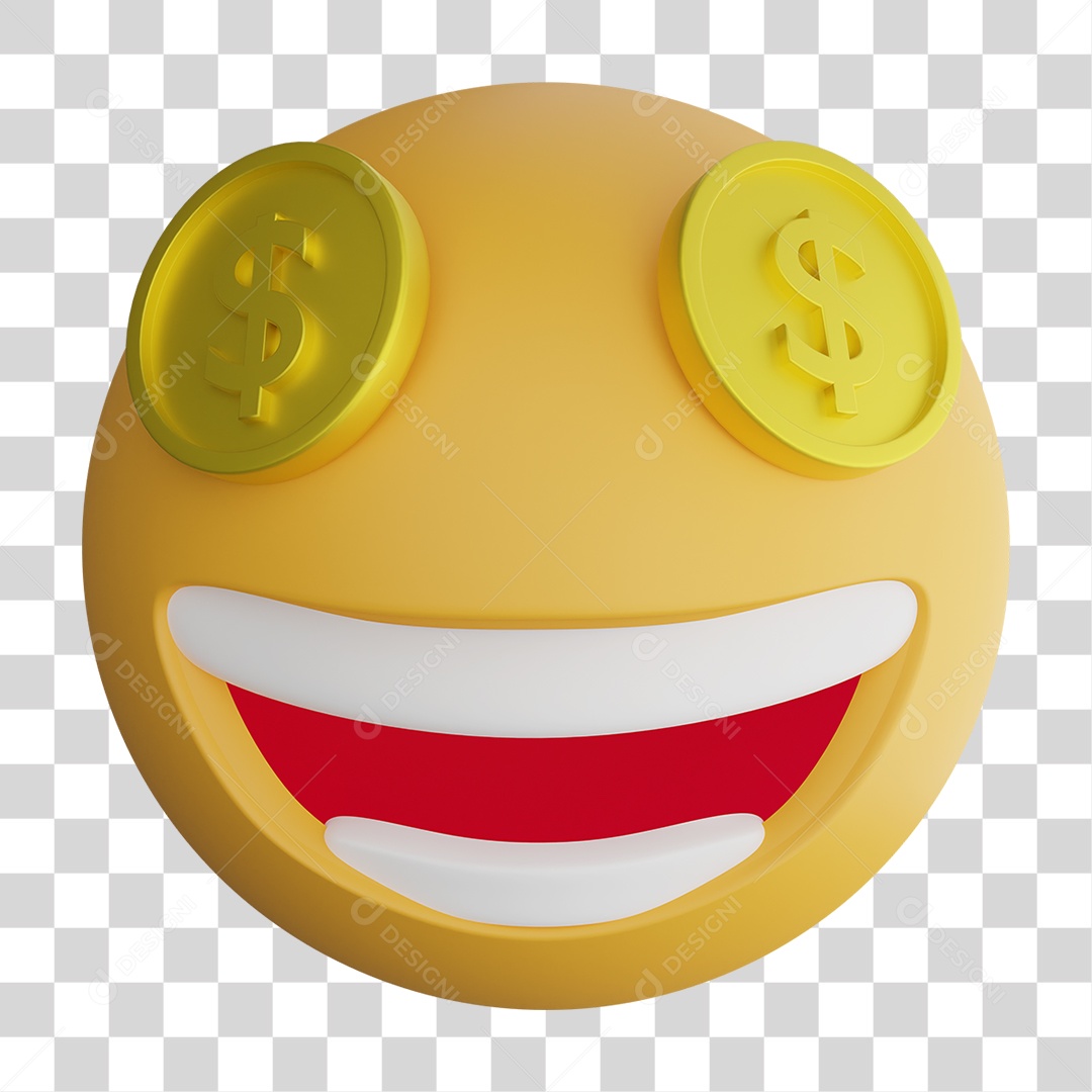 Emoji 3D Gestos Emoções PNG Transparente