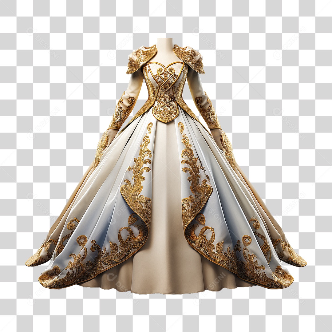 Vestido de Princesa Roupas Fantasias PNG Transparente