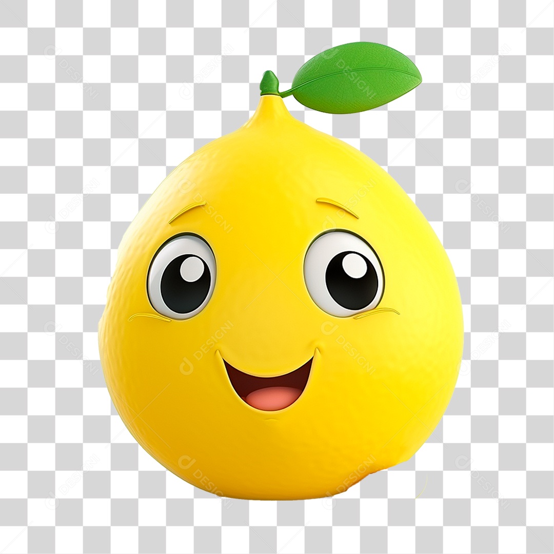 Mascote Limão PNG Transparente