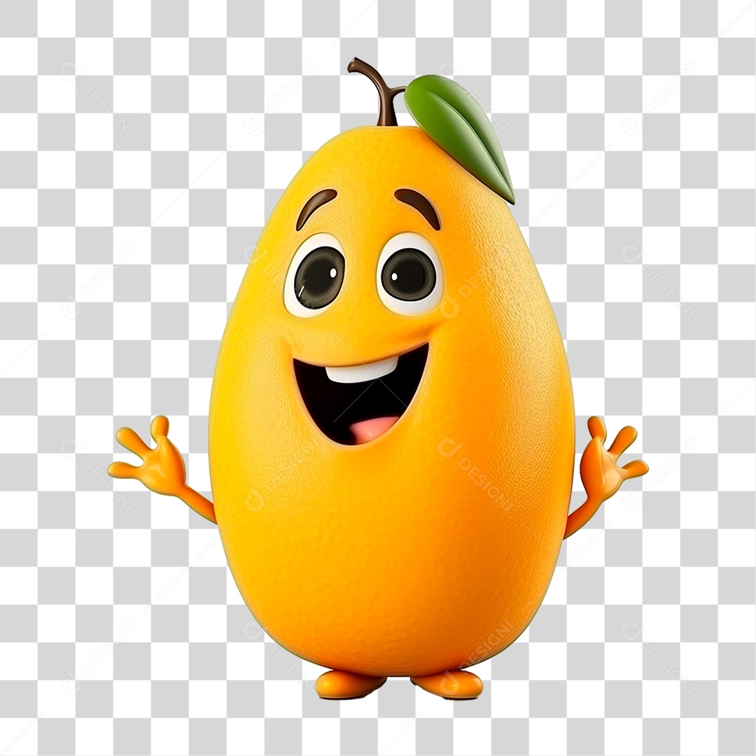 Mascote Manga PNG Transparente