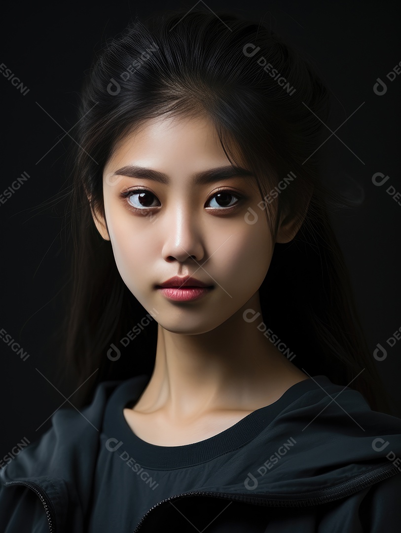 Linda mulher jovem sobre fundo isolado