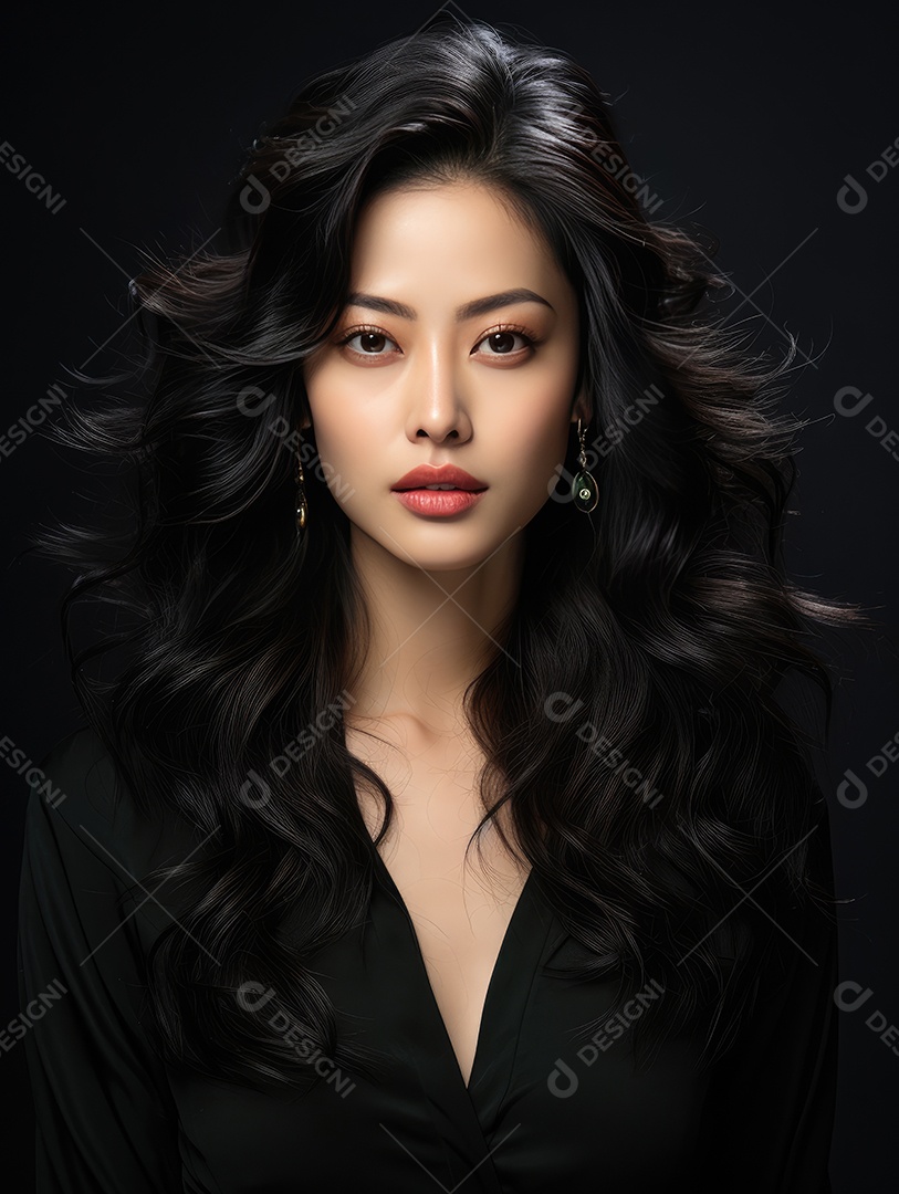 Linda mulher jovem sobre fundo isolado