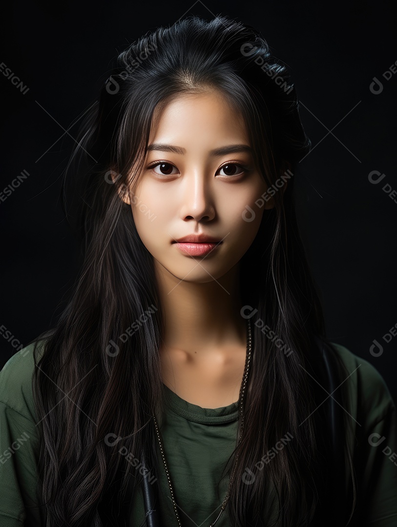 Linda mulher jovem sobre fundo isolado