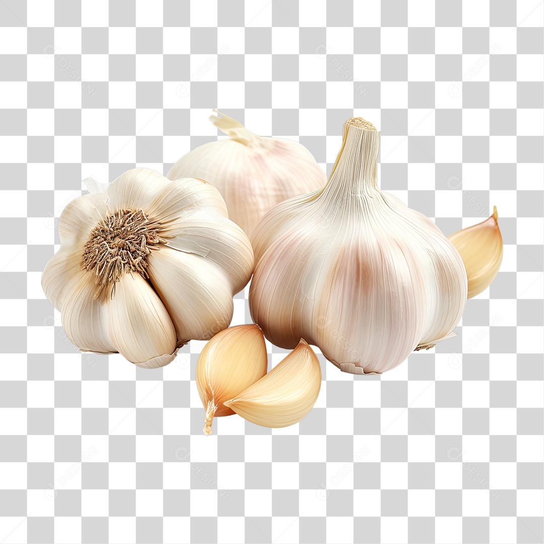 Alho Tempero PNG Transparente