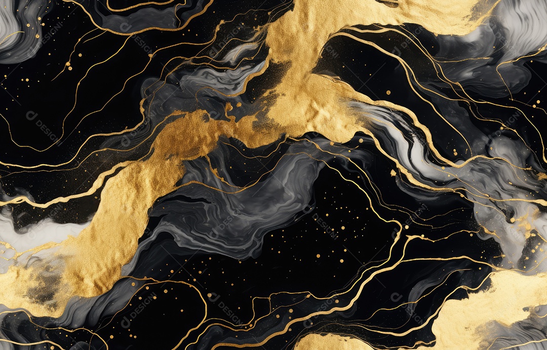 Texturizado do fundo de mármore preto. Ouro e branco estampado natural de textura de mármore cinza escuro.