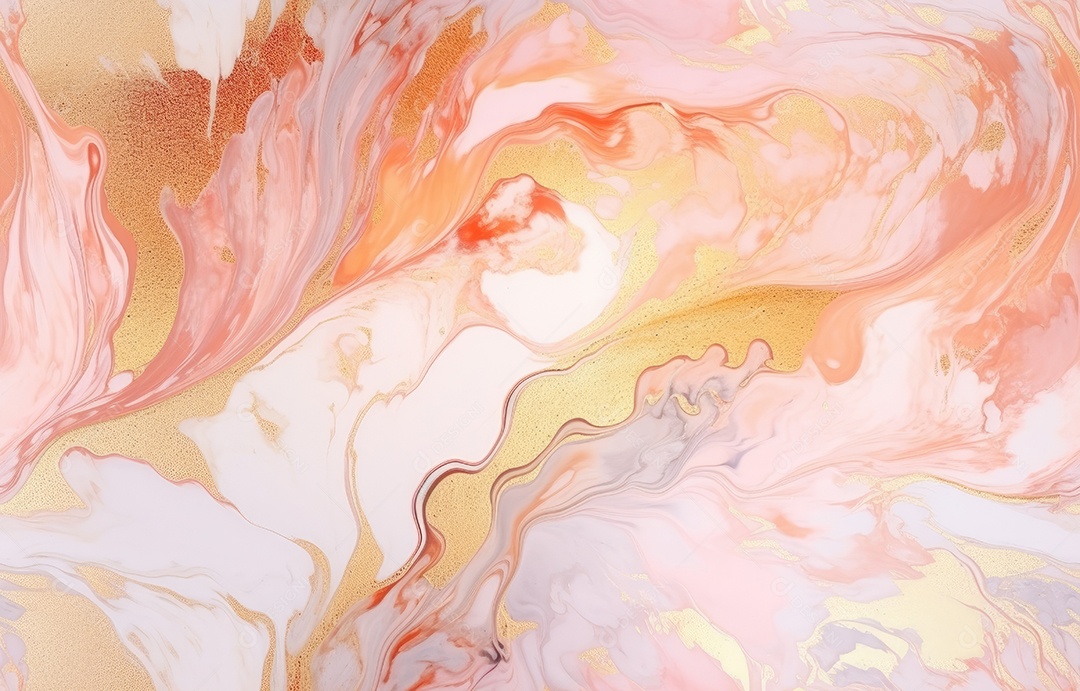 Pintura de arte fluida abstrata de luxo em técnica de tinta alcoólica, mistura de tintas coloridas, cinza e douradas.