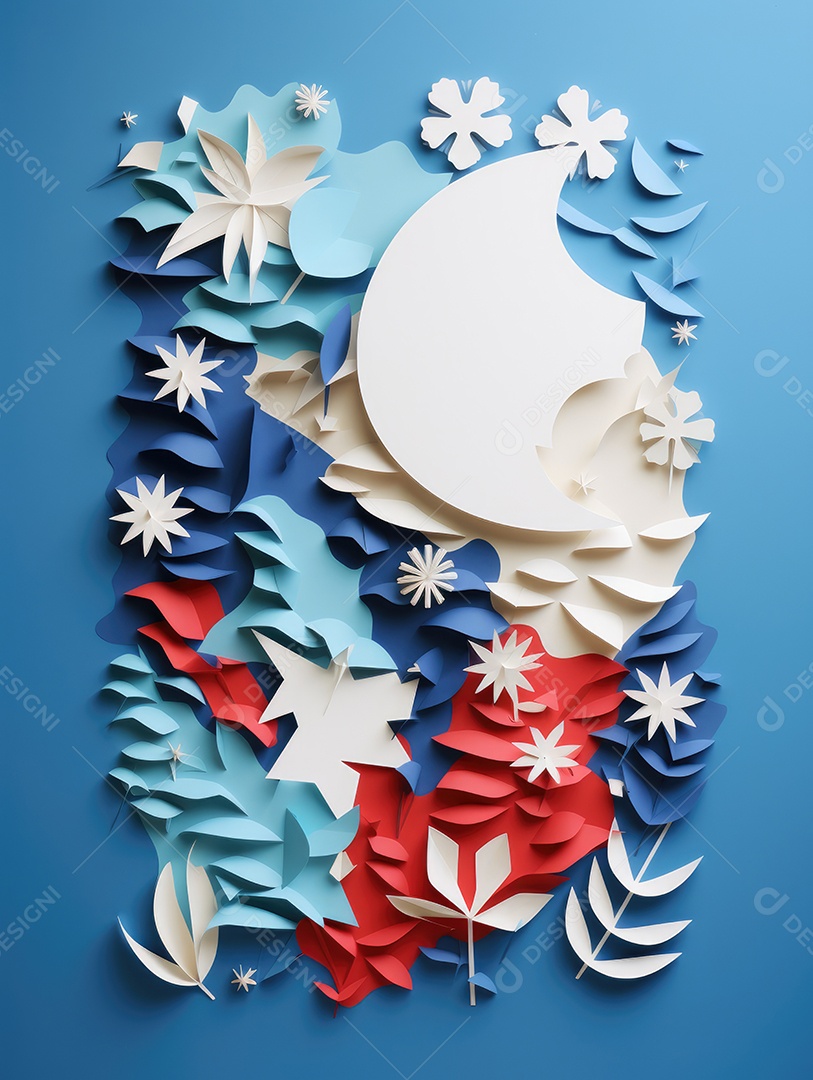 Feliz dia da Austrália com arte artesanal de corte de papel. Ícone do canguru da Austrália, coala. Conceito de design do dia da Austrália.